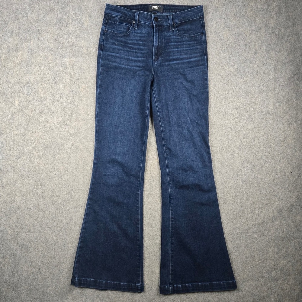 Piage Genevieve Jeans Womens 28 Blue High Rise Flare Leg Stretch Denim Boho